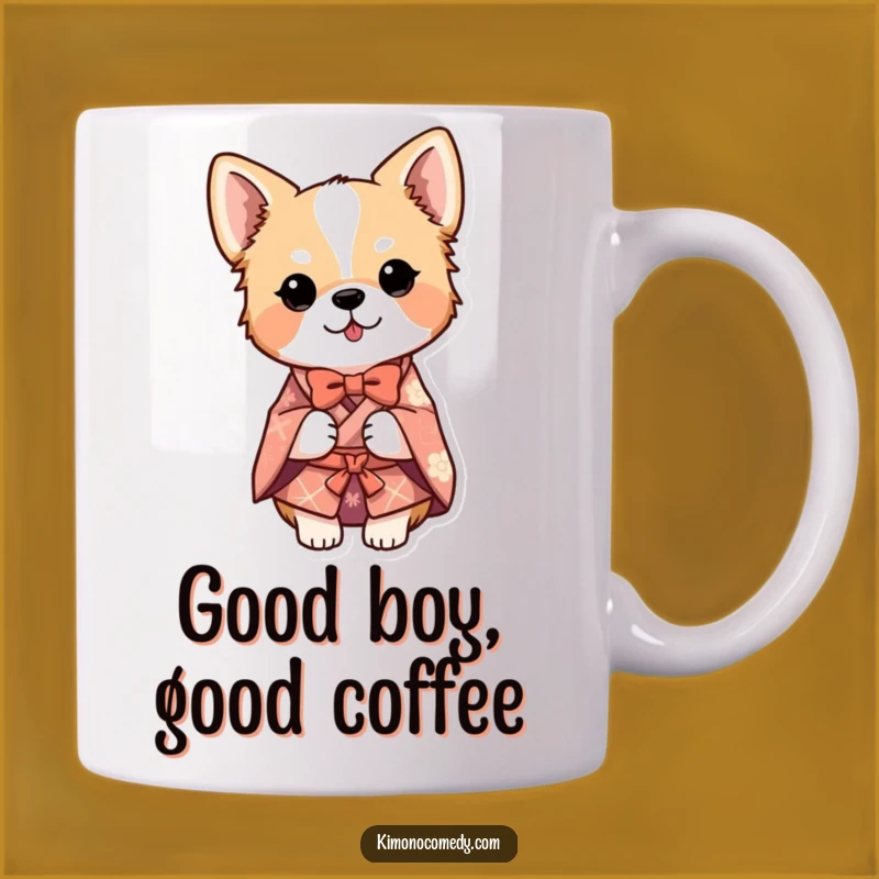 Funny Dog Kimono Bow Mug: A Respectful and Humorous Gift for Dog Lovers