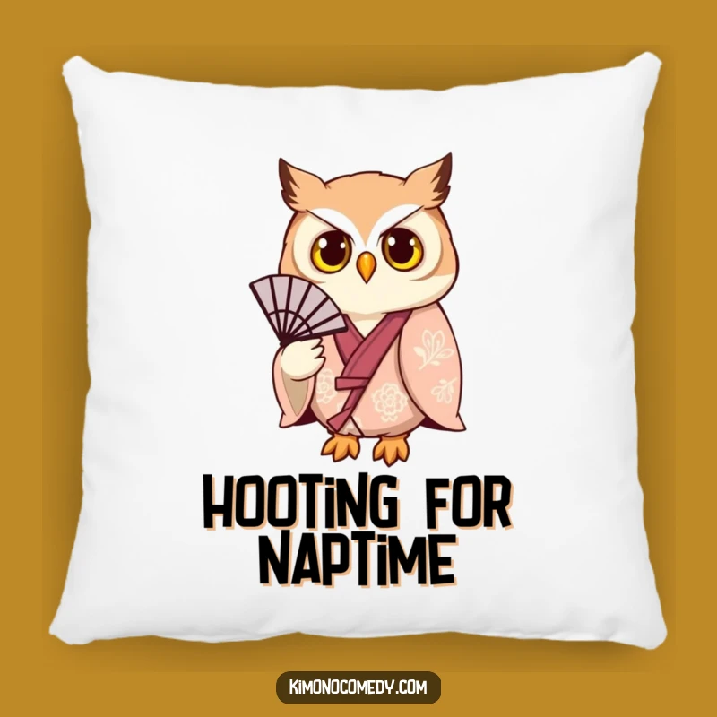 Funny Owl Kimono Pillow: Add a Touch of Whimsy and Comfort with This Humorous Owl Accent