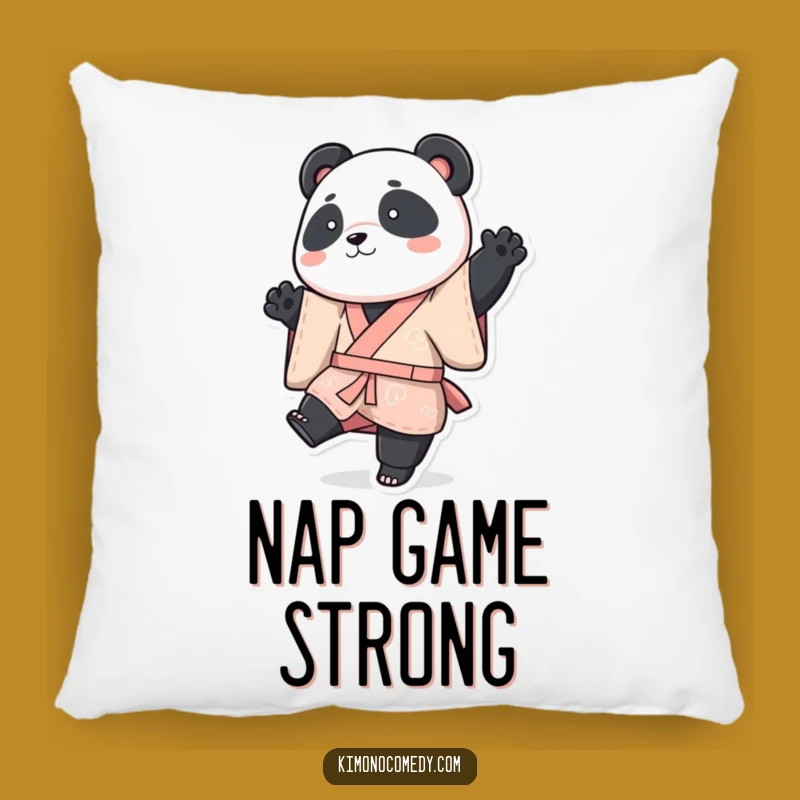 Funny Panda Kimono Pillow: Cozy & Playful Bear Decor, Hilarious Gift
