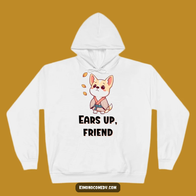 Funny Surprised Dog Kimono Hoodie: Cozy Canine Sweatshirt, Ideal Funny Gift