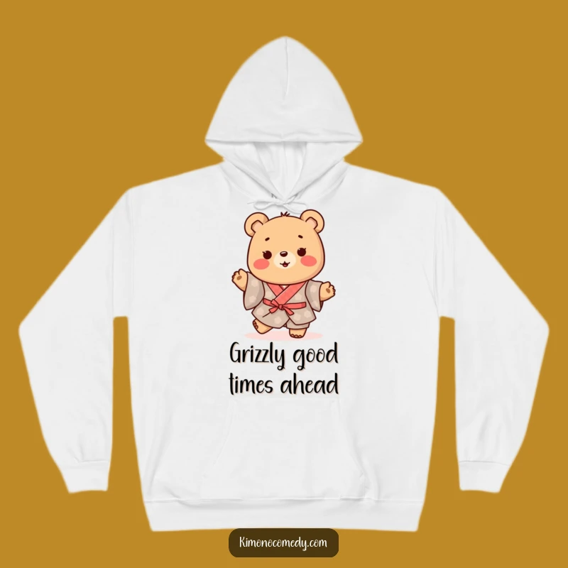 Funny Kawaii Bear Hoodie: Cozy Kimono Joy, Perfect Comfort Gift!
