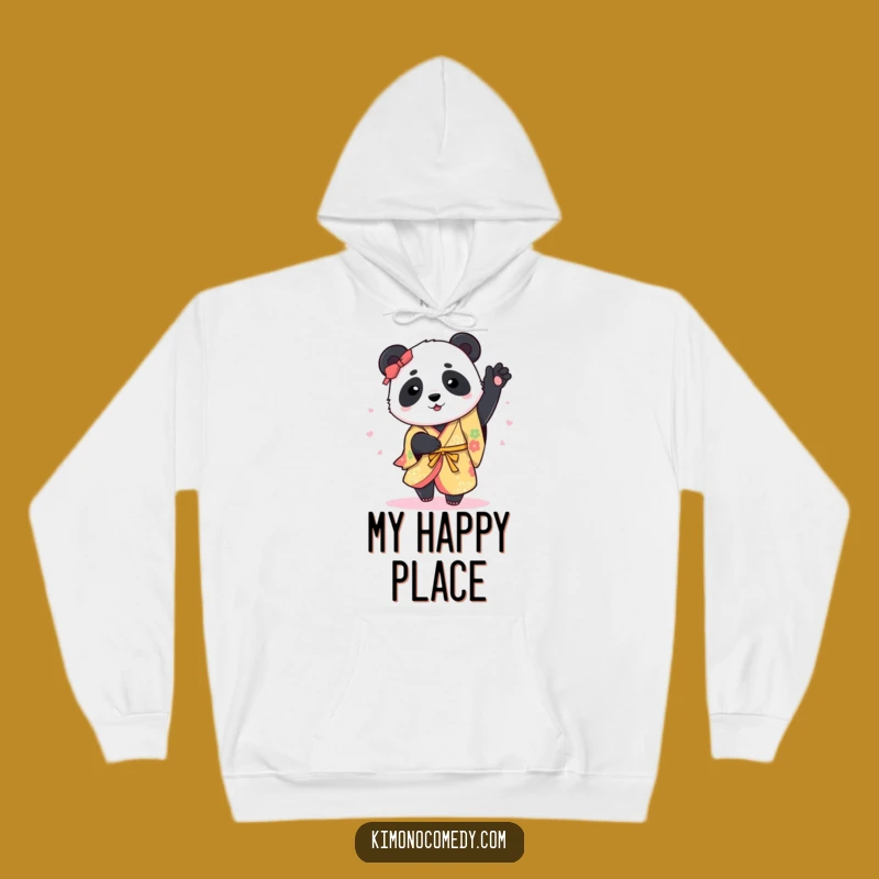Cozy Funny Panda Kimono Hoodie: Warm Up with Whimsical Style and Giftable Comfort