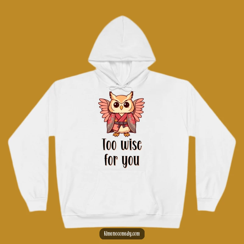 Cozy Funny Kawaii Owl Kimono Hoodie - Comically Proud Comfort