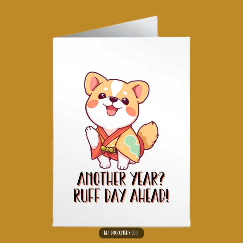 Free Printable Happy Dog Birthday Card - Enthusiastic Wagging Wishes for Fun!