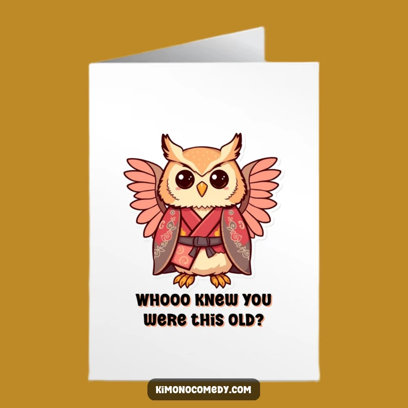 Free Printable Regal Owl Birthday Card - Comically Proud Wishes for a Special Day!