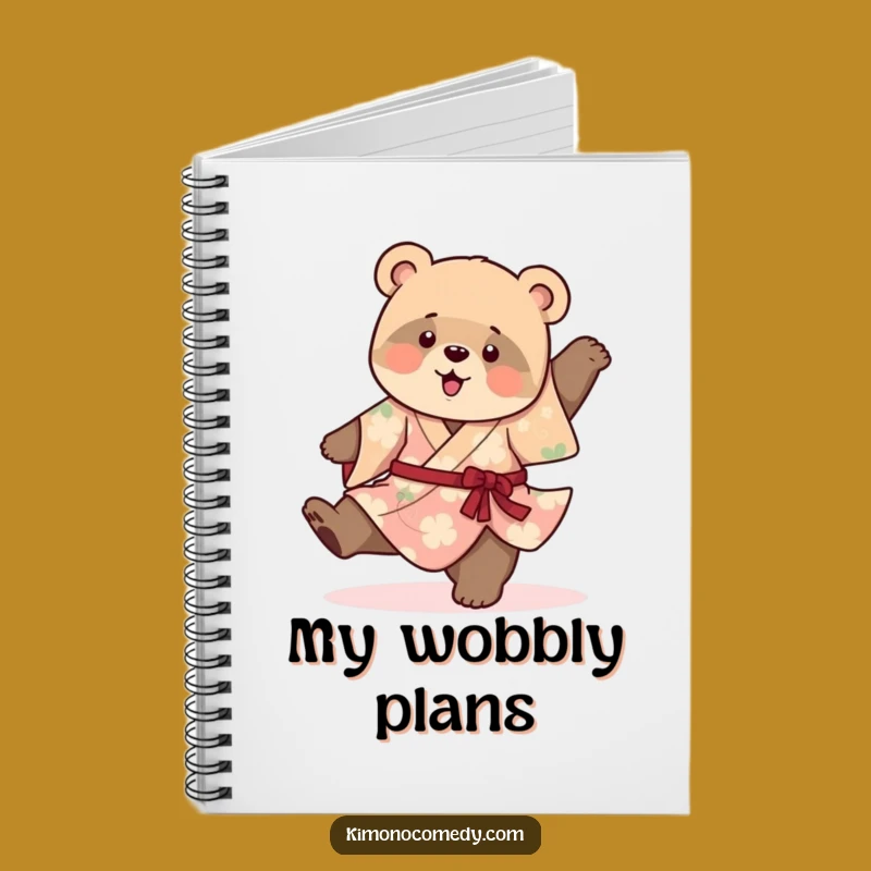 Funny Bear Cub Kimono Notebook: Playful Journal, Perfect Gift for Ideas