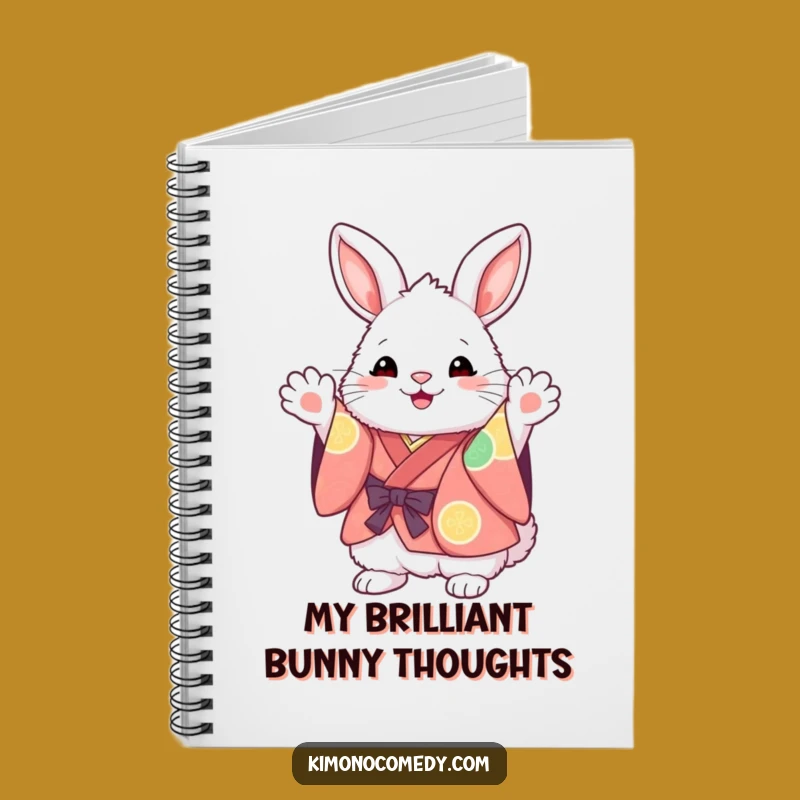 Funny Kawaii Bunny Notebook: Kimono Notes, Perfect Creative Gift!