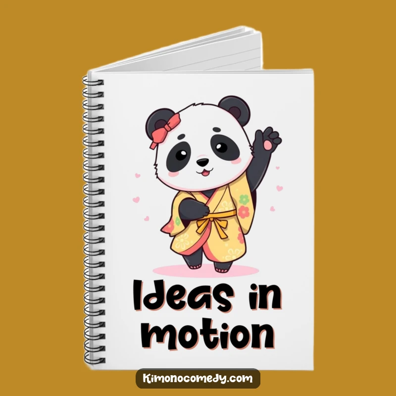 Funny Panda Kimono Notebook: Jot Down Ideas with Whimsical Style and Panda Charm