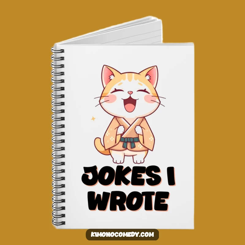 Funny Kawaii Cat Kimono Notebook: Laugh Lines, Perfect Funny Gift!