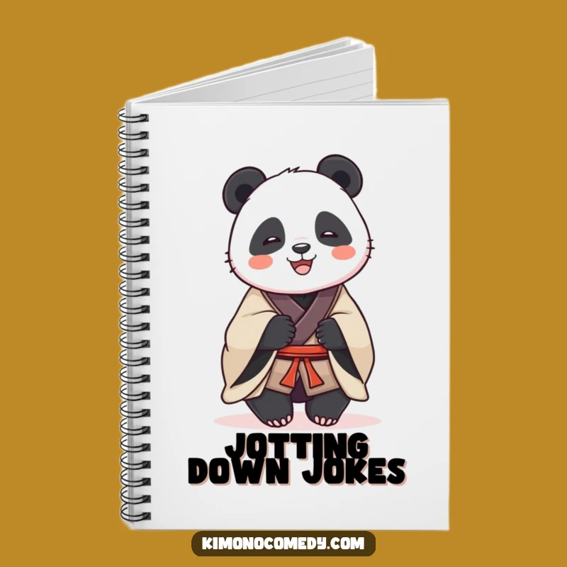 Funny Panda Kimono Laugh Notebook: Dignified Journal, Perfect Joyful Gift for Ideas
