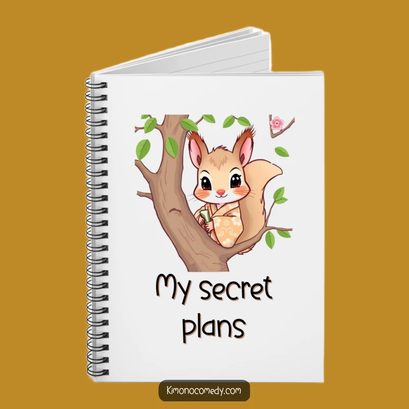 Funny Squirrel Kimono Notebook: Jot Down Ideas with Curious Flair!