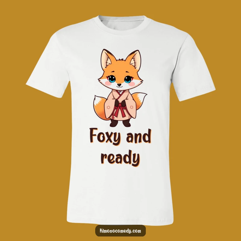 Funny Fox Kimono T-Shirt, Bold Vixen Style Tee, Confident Gift