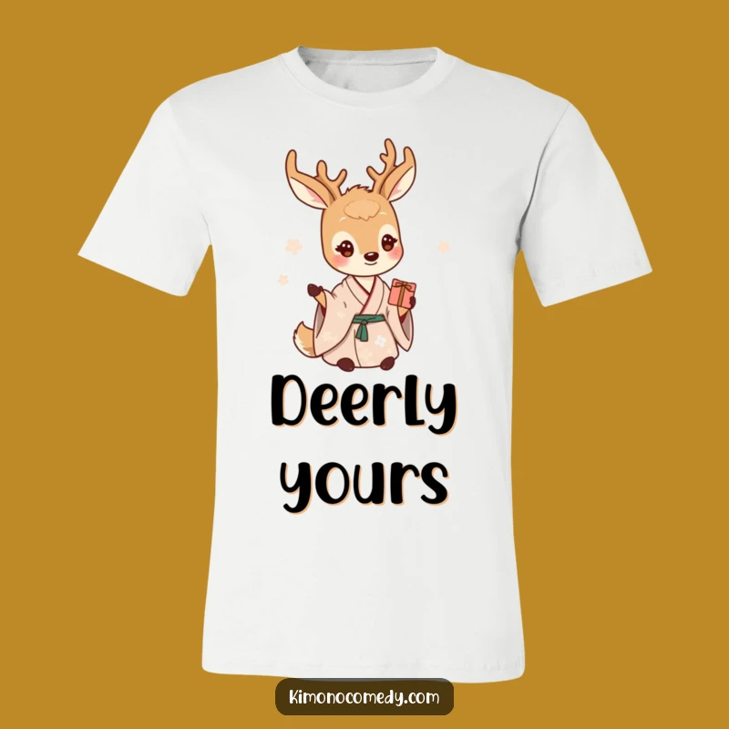 Funny Gentle Deer Kimono Tee: Kind Creature Shirt, Awesome Funny Gift