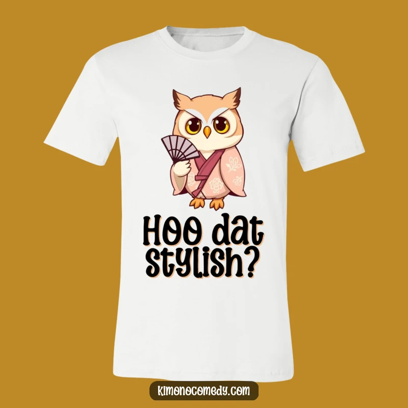Funny Owl Kimono T-Shirt: Embrace Your Inner Elegance with This Humorous Owl Tee
