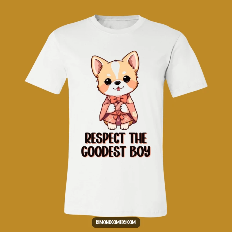 Funny Dog Kimono Bow T-Shirt: Show Your Respectful and Humorous Side