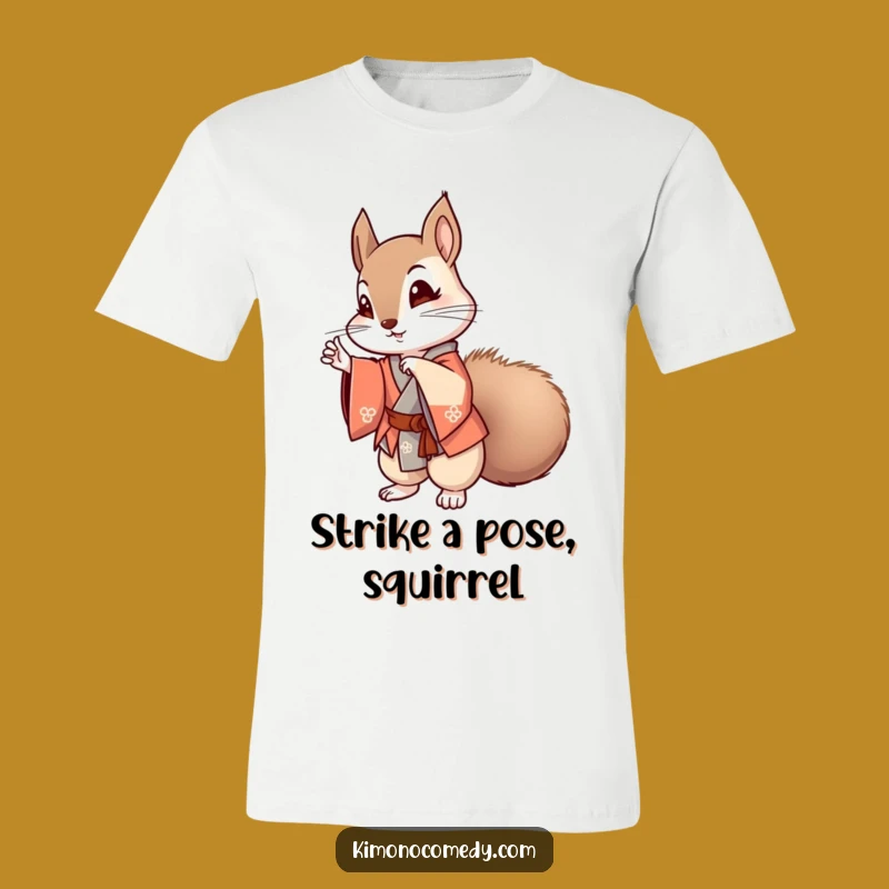 Funny Kawaii Squirrel Kimono T-Shirt: Fashionable Anime Style Tee Gift