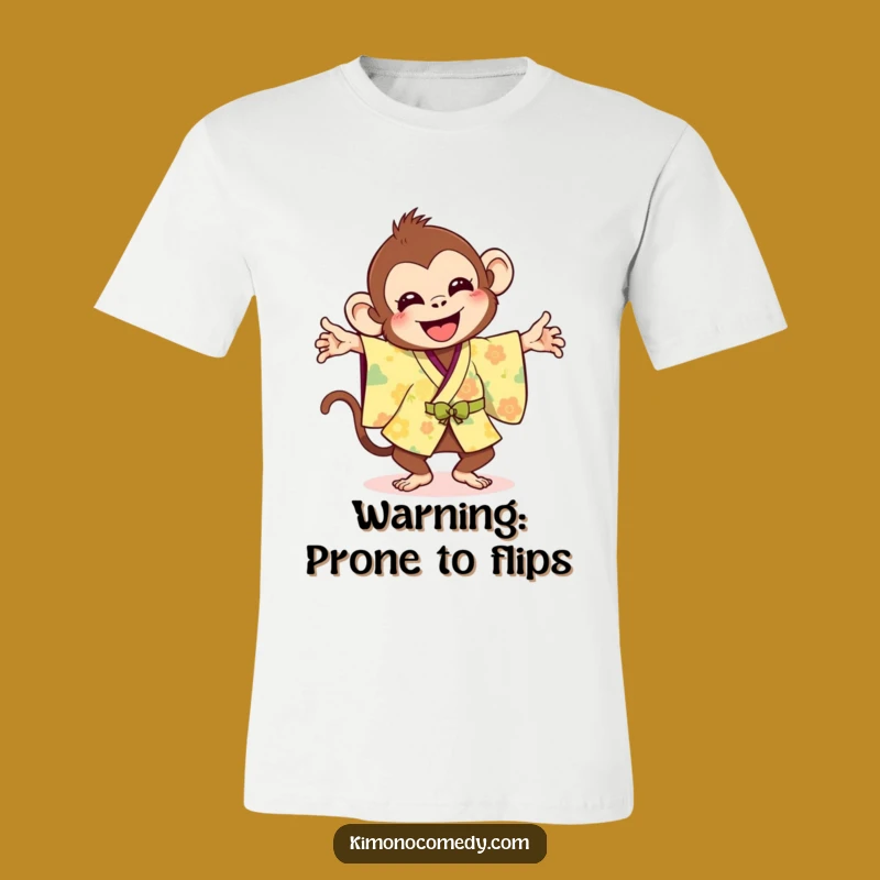 Funny Monkey Flip T-Shirt: Unleash Your Inner Acrobat of Joy!