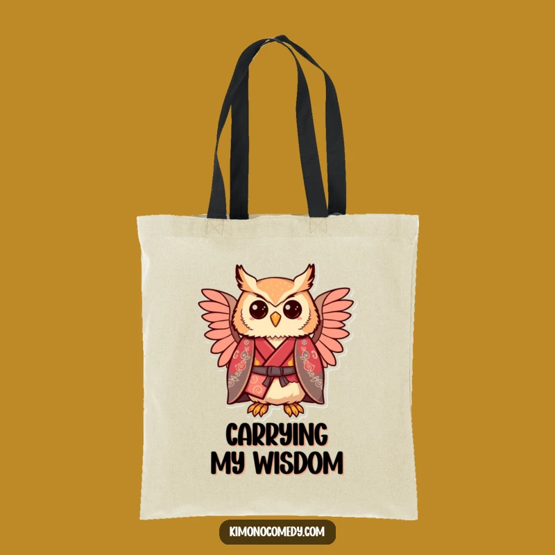 Funny Kawaii Owl Kimono Tote Bag - Comically Proud Accessory