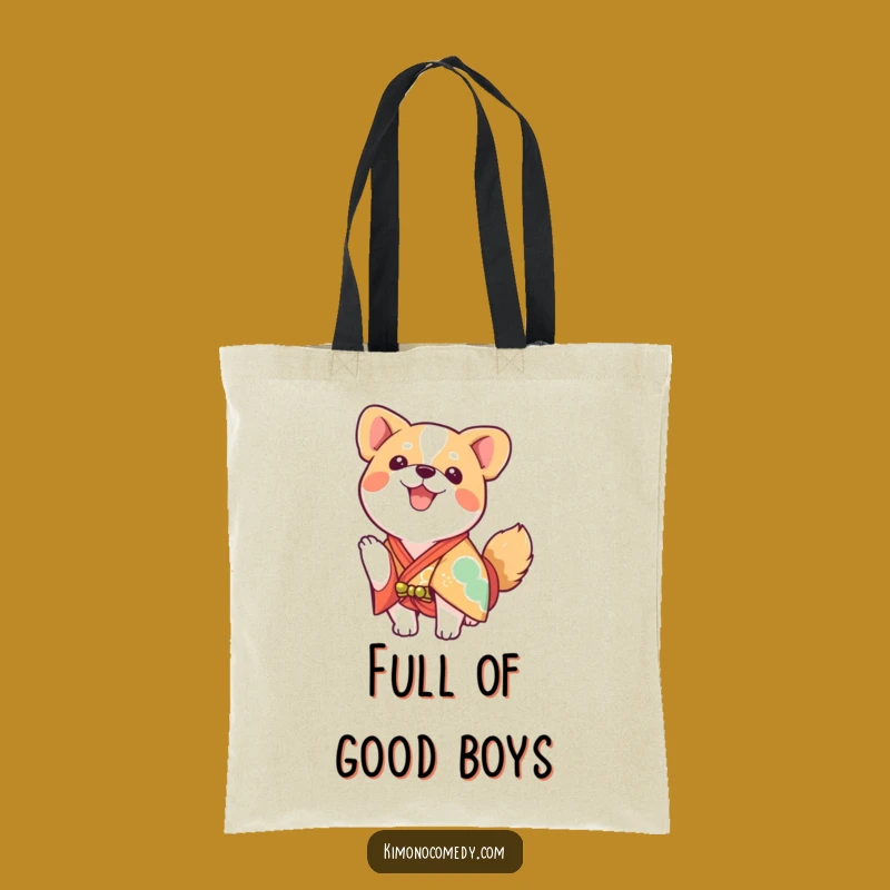 Funny Kawaii Dog Kimono Tote Bag - Enthusiastic Accessory